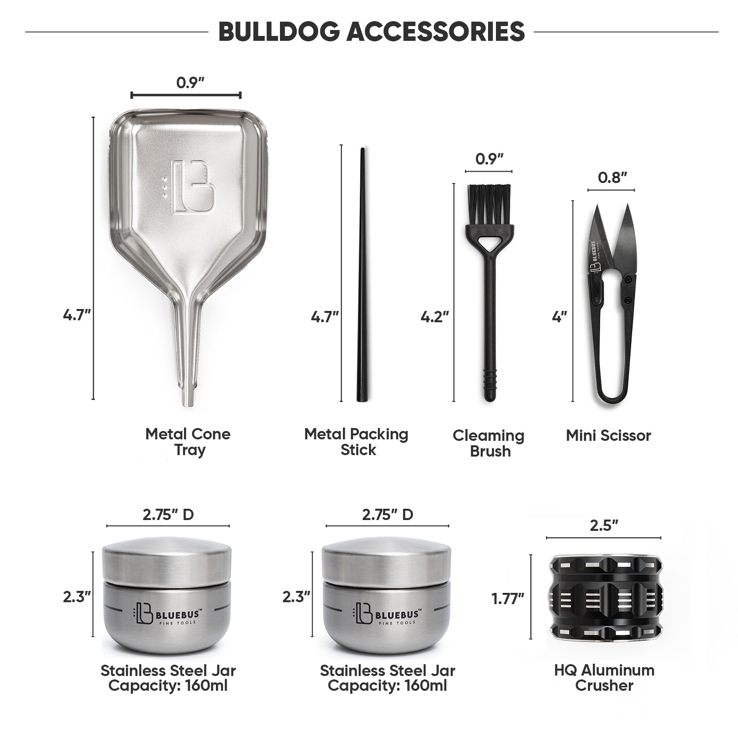 Bulldog Smell Proof Bag and Session Kit