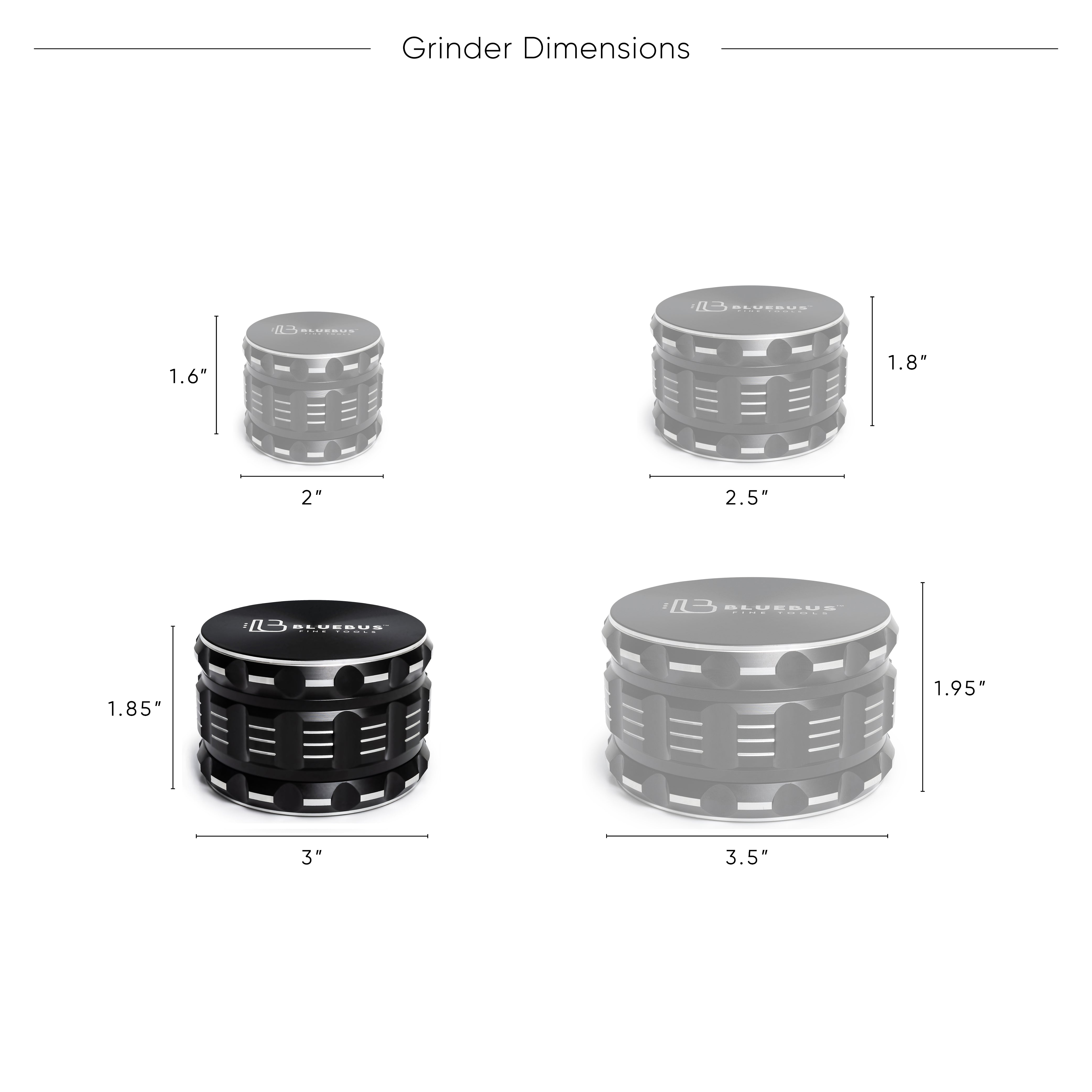 GA Aluminum Grinder 3.5-Inch