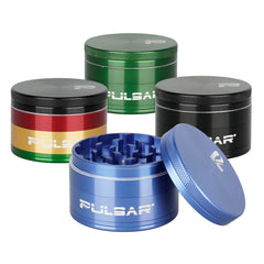 Pulsar Solid Top Aluminum Grinder  - 4pc / 2.25"