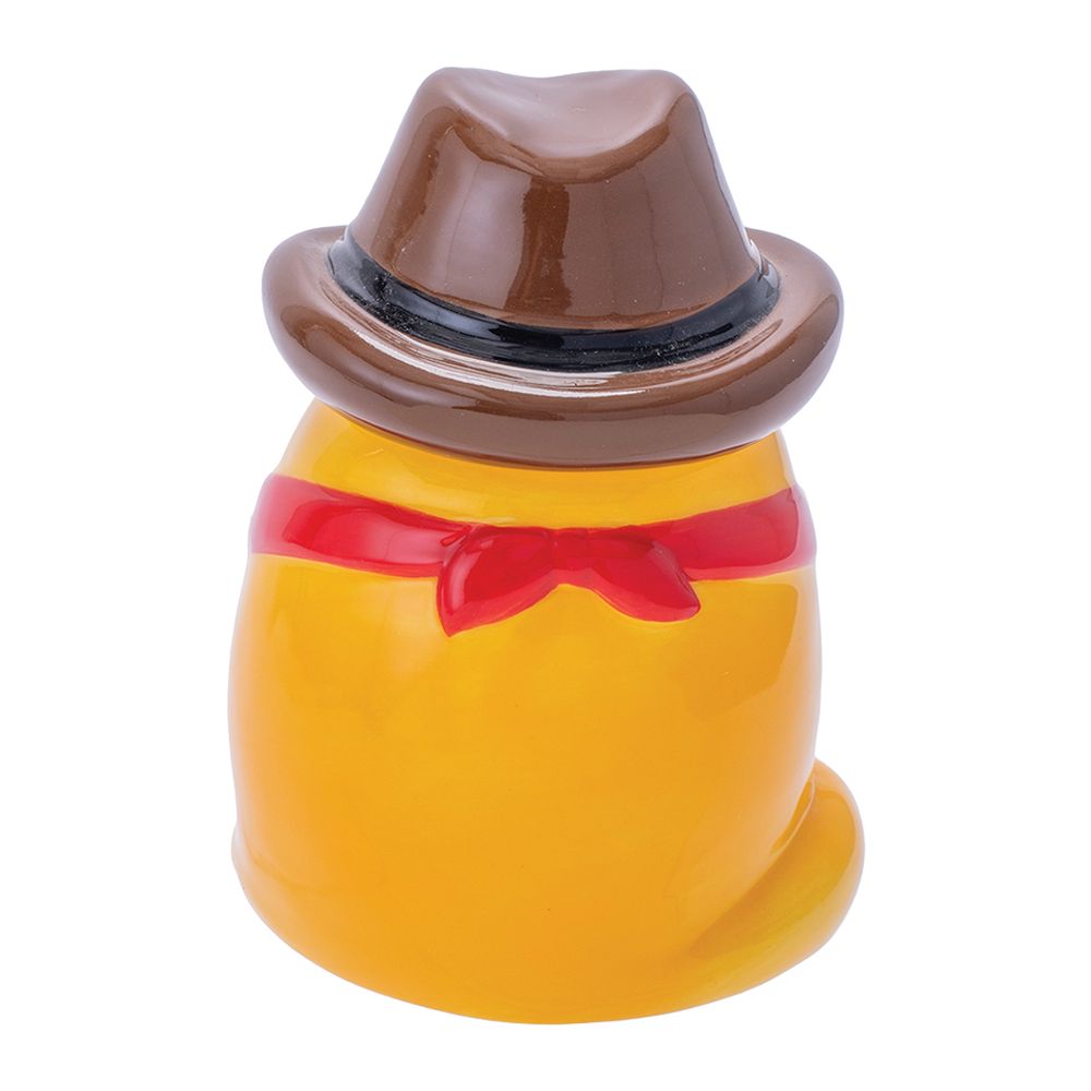 Fujima Meowdy Cat Cowboy Ceramic Stash Jar - 4.5"