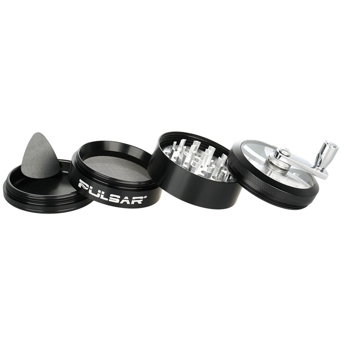 Pulsar Aluminum Crank Grinder 4pc / 2.5"