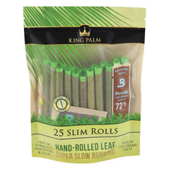 King Palm Hand Rolled Leaf - 25CT / Slim - 8PC