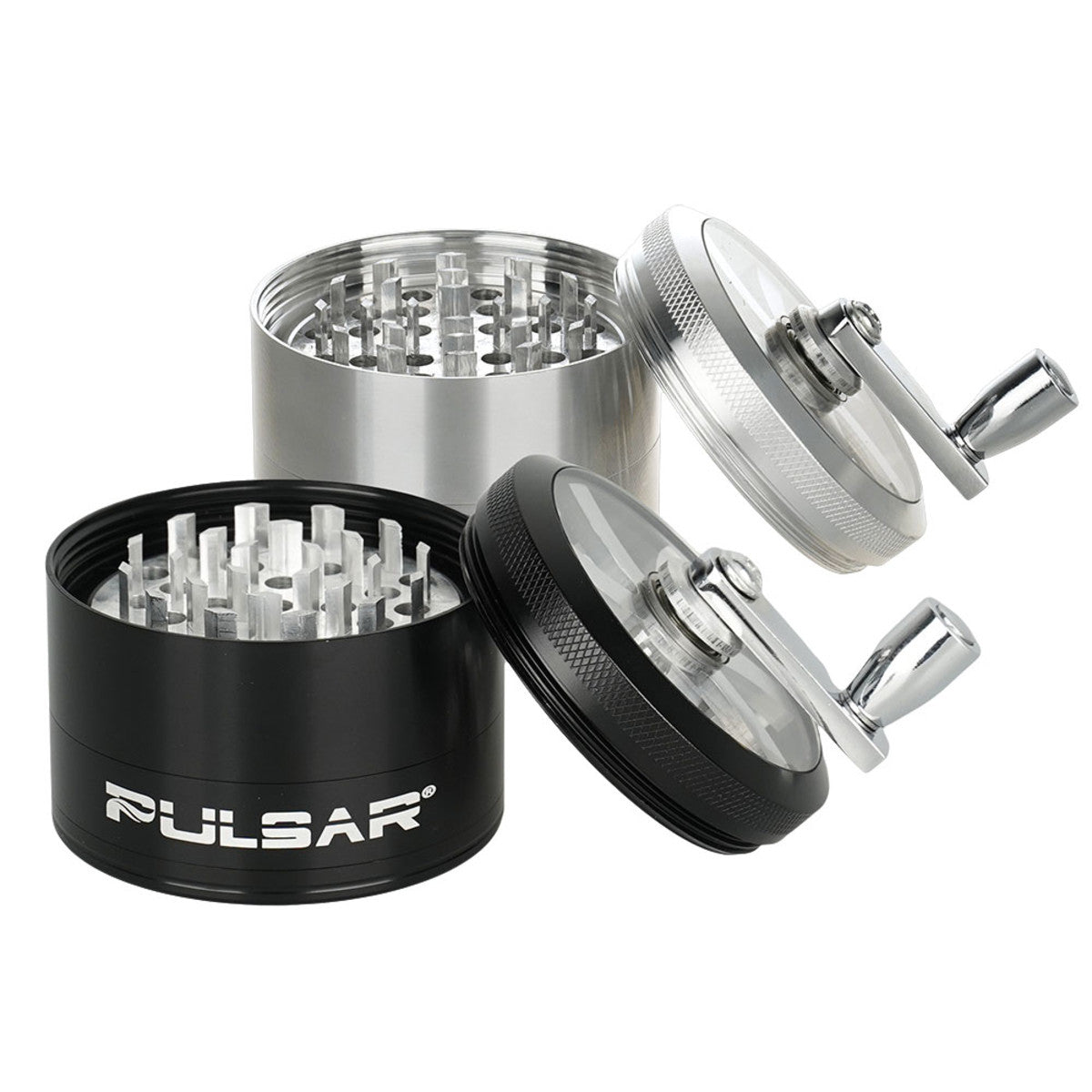 Pulsar Aluminum Crank Grinder 4pc / 2.5"