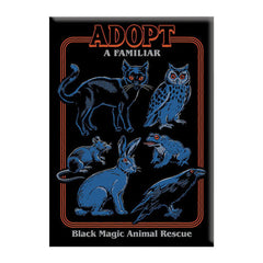 Steven Rhodes Magnet - Adopt A Familiar Black Magic Animal Rescue / 2.5" x 3.5"