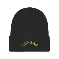Zig Zag Embroidered Logo Beanie Cap