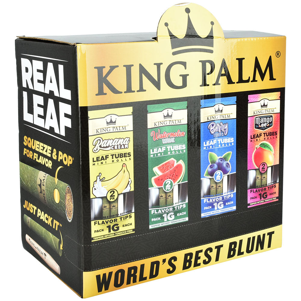 King Palm Flavor Rolls Dispenser Mini - 2PK / Assorted Flavors 80PC