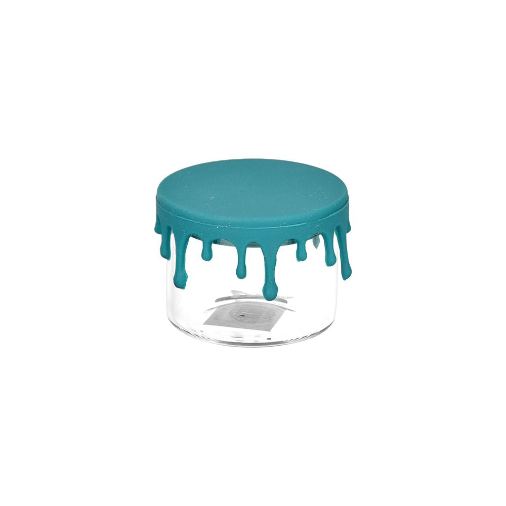24CT - Kush RX Glass Concentrate Jar w/ Silicone Lid - 50ml/Assorted Colors