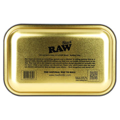 RAW Black Cone Monster Metal Small Rolling Tray - 11"x7"