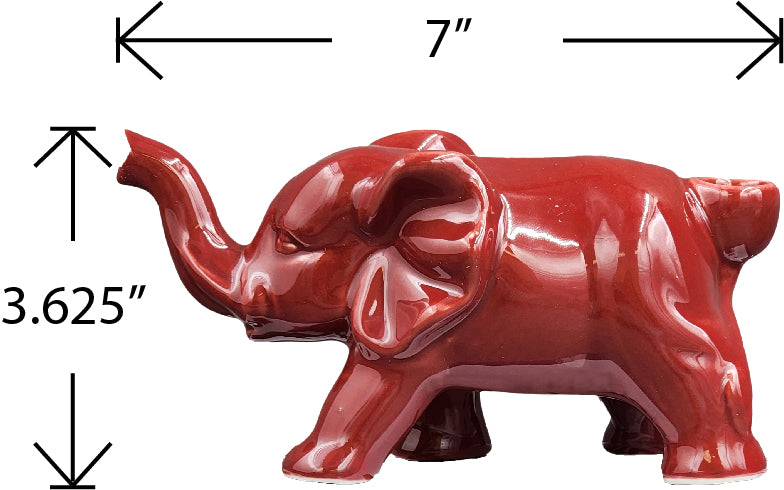 Elephant Novelty  Pipe - Red