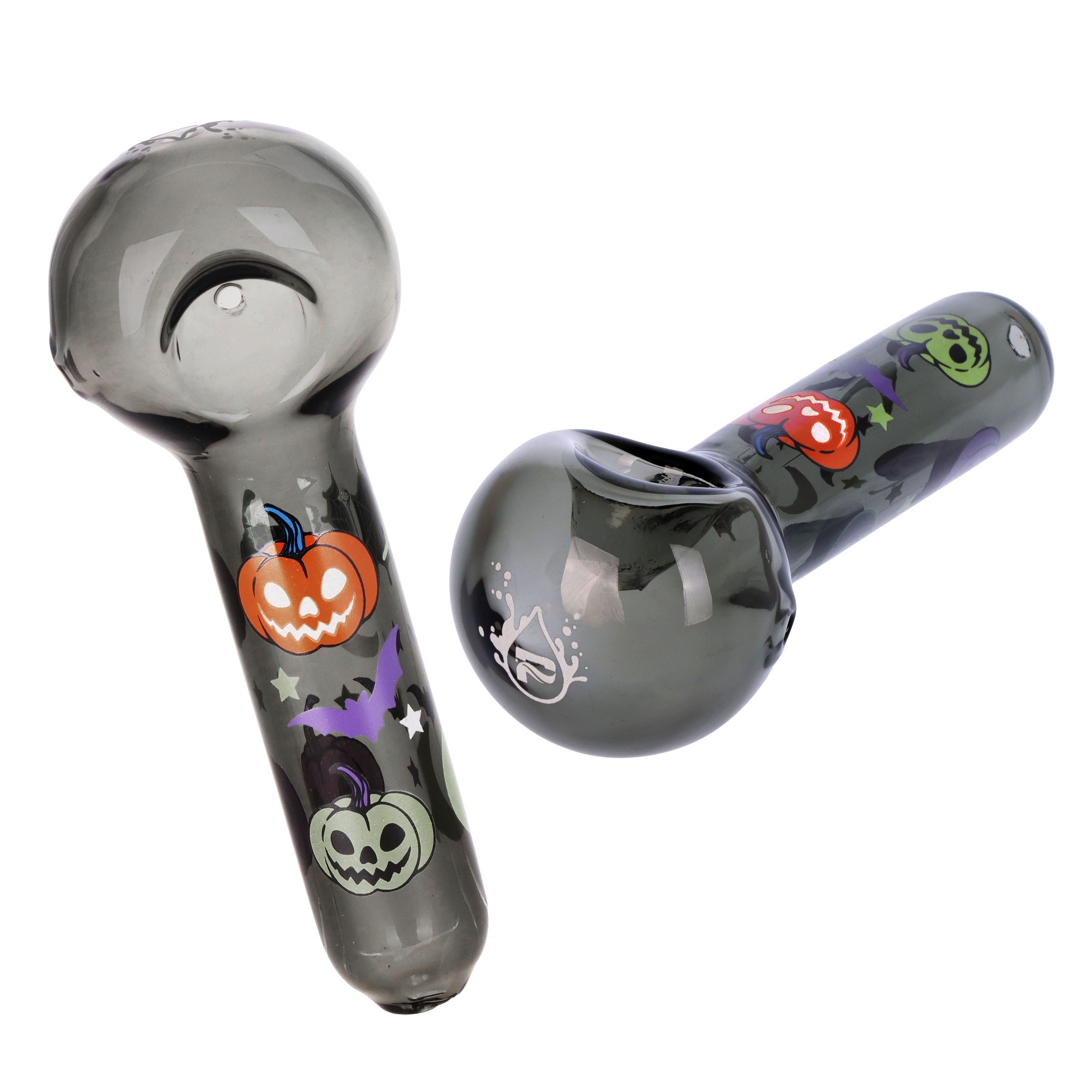 Pulsar Halloween Party Herb Pipe Glow Duo- 10" / 14mm F