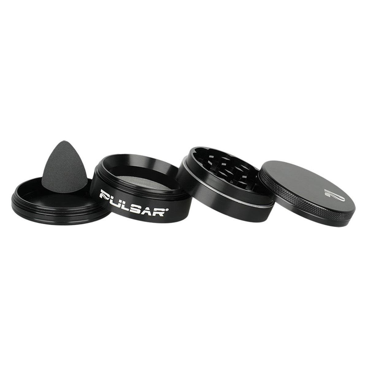 Pulsar Solid Top Aluminum Grinder - 4pc / 2"