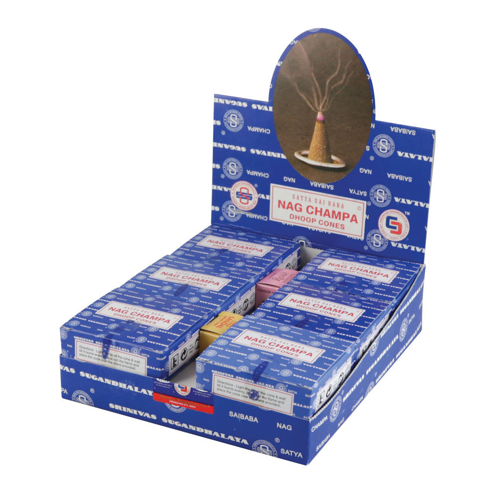 12PK - Satya Cone Incense - Approx 12 Cones Per Pack