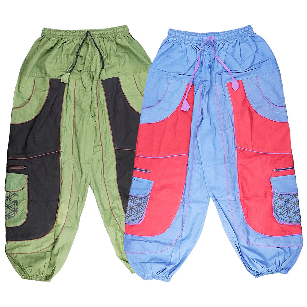 ThreadHeads Flower Of Life Harem Pants - 40" / Colors Vary