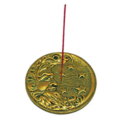 Wise Moon and Stars Stick Incense Burner - 4.5"