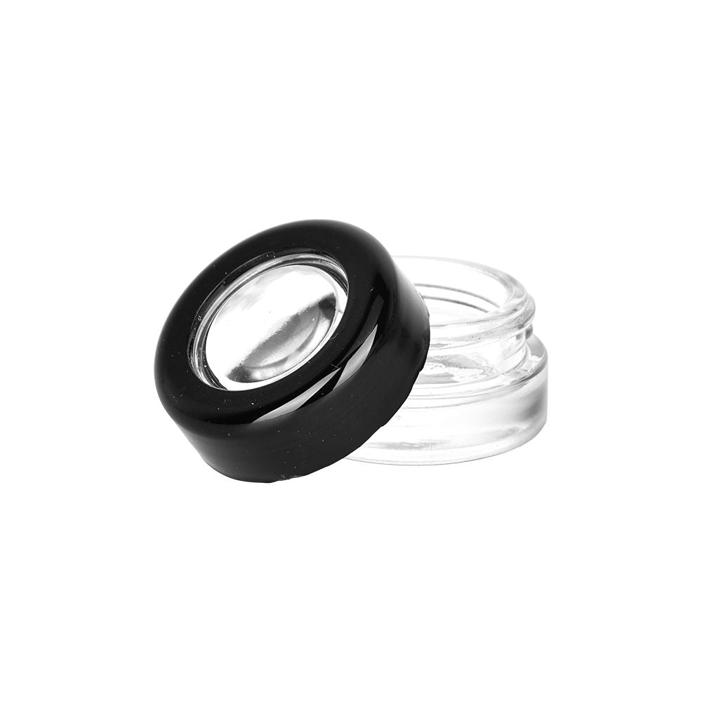 24CT - Kush RX Glass Concentrate Jar w/ Magnifier - 9ml