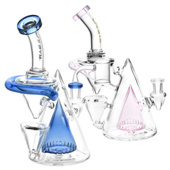 Pulsar Cone Cascade Gravity Recycler Dab Rig -8"/14mm F/Colors Vary