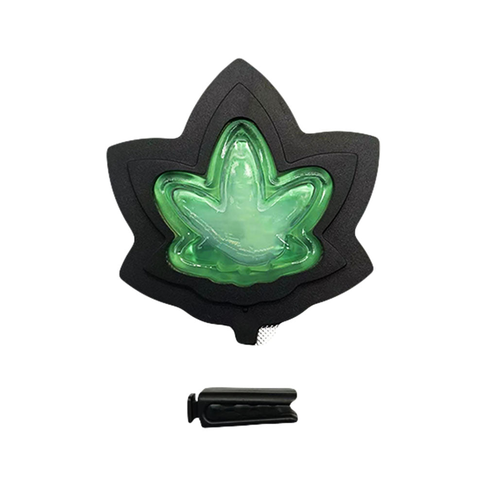 12PC - Hemp Leaf Vent Clip Car Air Freshener - 2.5"x2.5"/Asst Fragrances