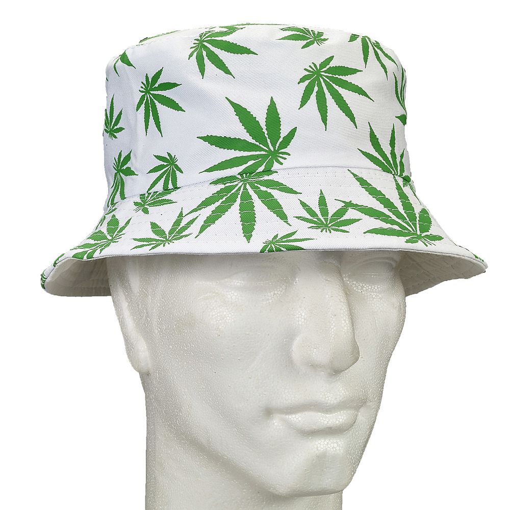 Bucket Hat - W/Green Leaves
