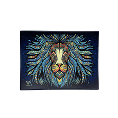 Tribal Lion Glass Rollin' Tray