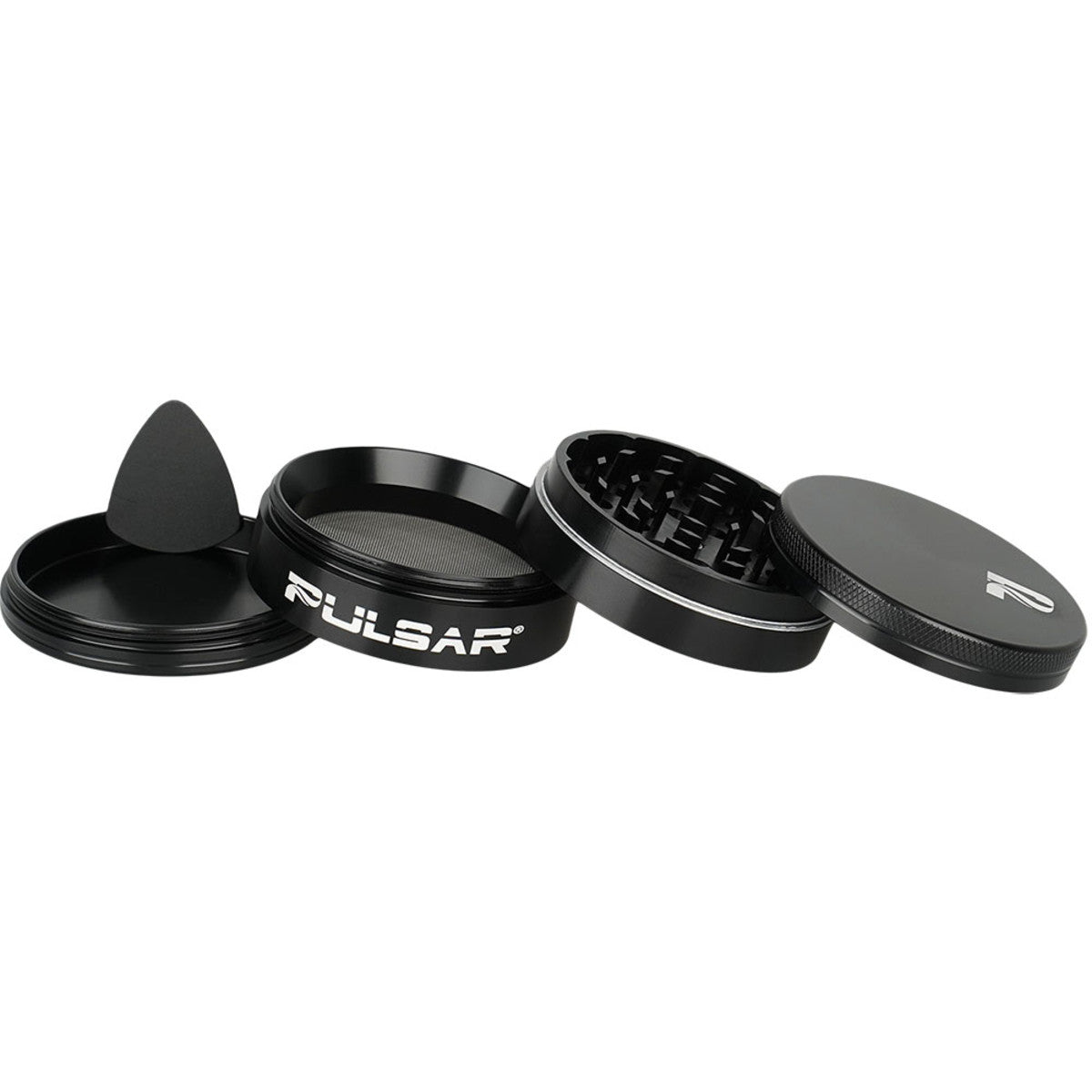 Pulsar Solid Top Aluminum Grinder - 4pc / 2.5"