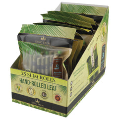King Palm Hand Rolled Leaf - 25CT / Slim - 8PC