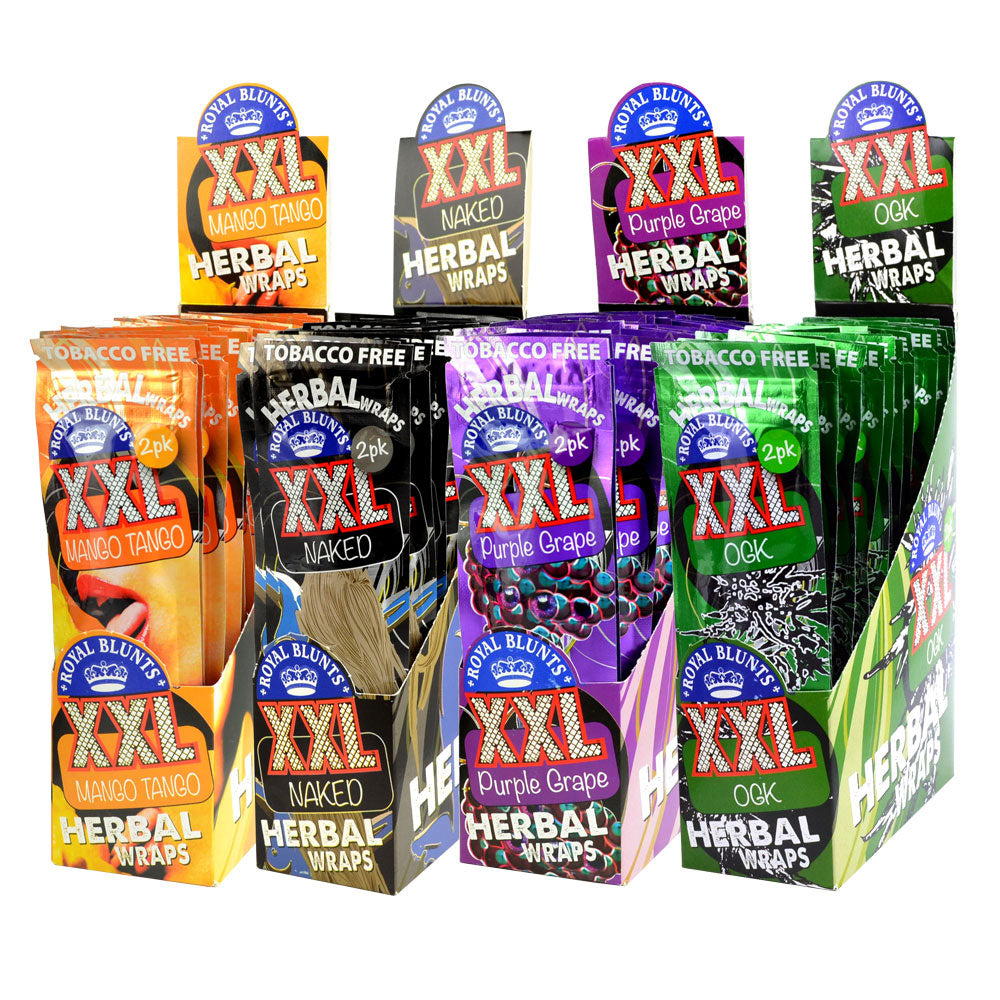 25PC - Royal Blunts XXL Hemp Wraps - 2PK