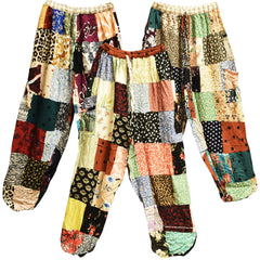 Colorful Patchwork Harem Pants - 36"/ Colors Vary