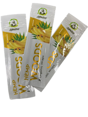 Afghan Hemp Woods Natural 2 Banana Flavor Papers Wraps Per Pack (3 Count)